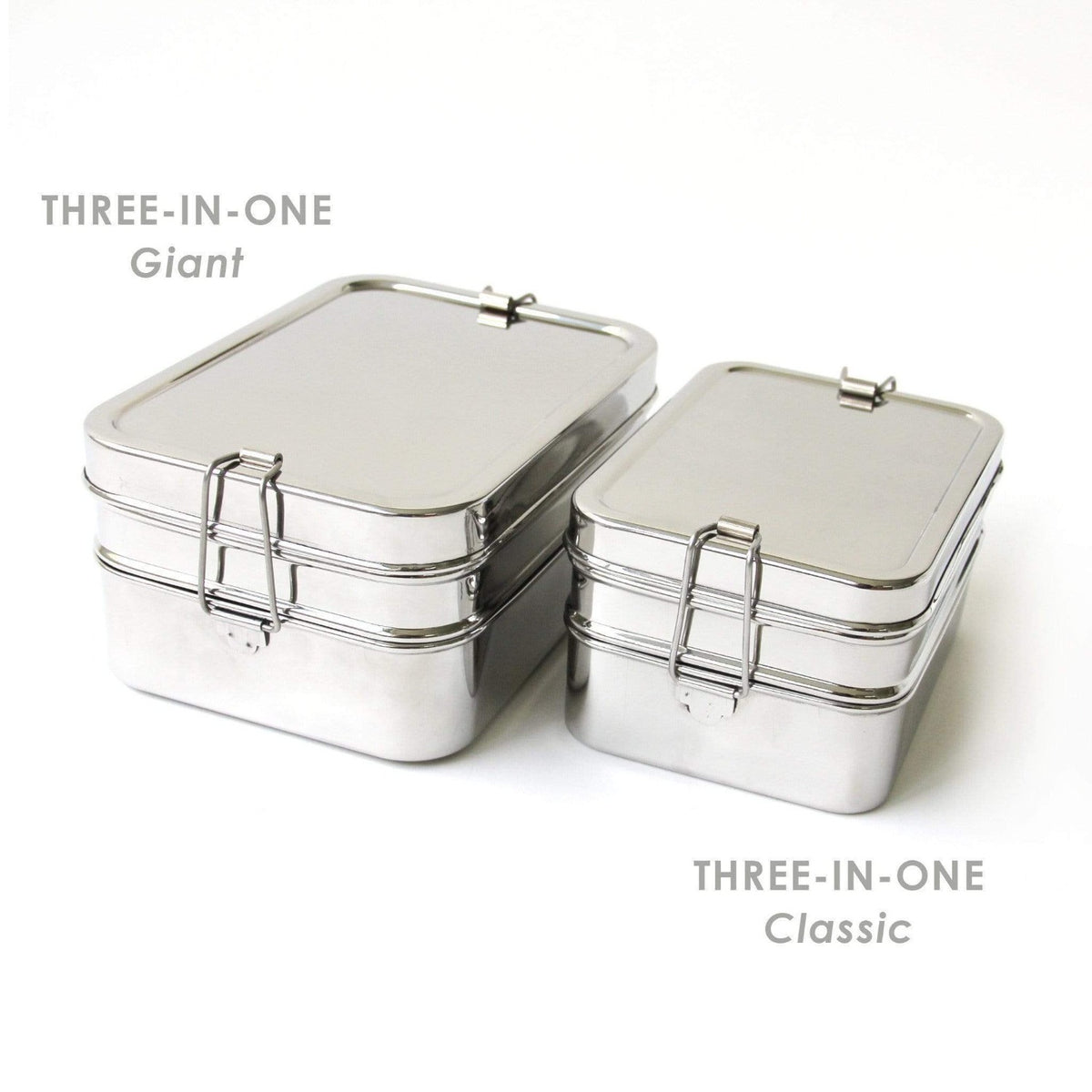 Three-in-One Giant Large Stainless Steel ECOlunchbox