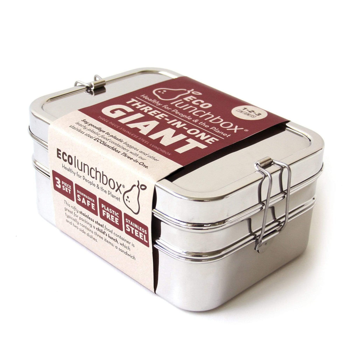 Classic Metal Lunch Box, 10 oz, Stainless Steel