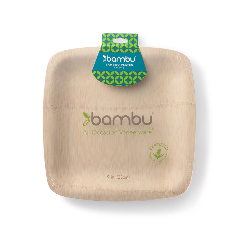 Bambu Compostable Square Plates