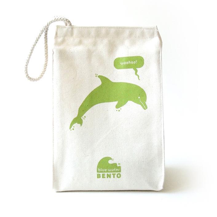 Blue Water Bento Lunch Bags Lunchbag Dolphin