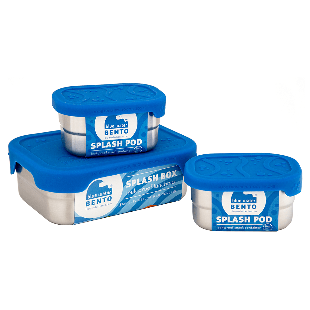 ECOlunchbox Blue Water Bento Containers & Lunch Box Set