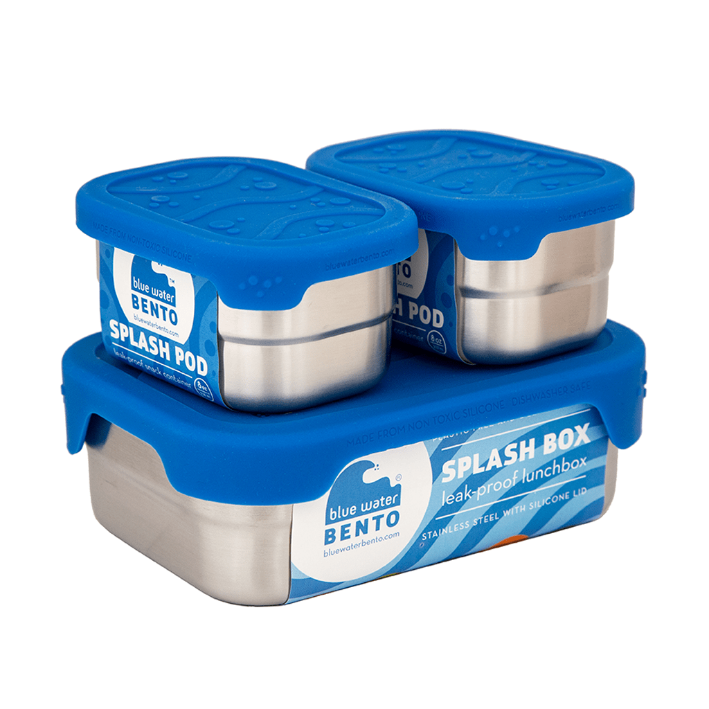 Stainless Steel Lunch Boxes with Leak-Proof Silicone Lids
