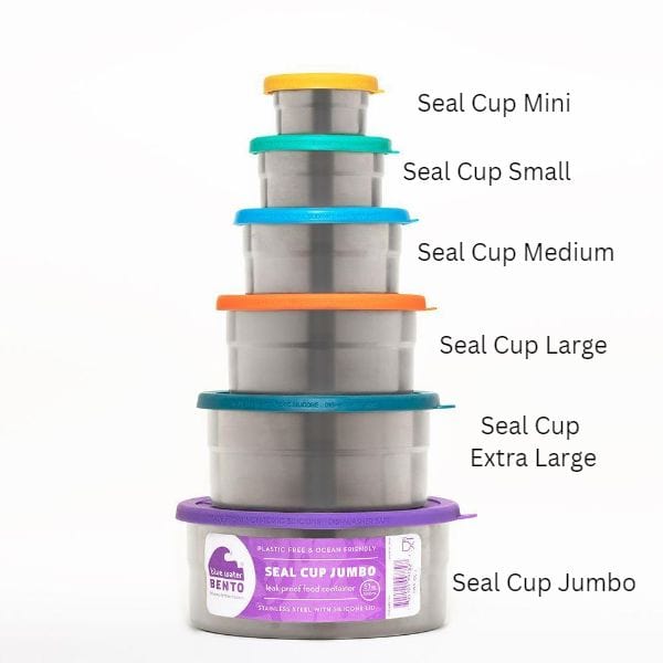 Blue Water Bento Lunch Kits Seal Cup Sixsome Set