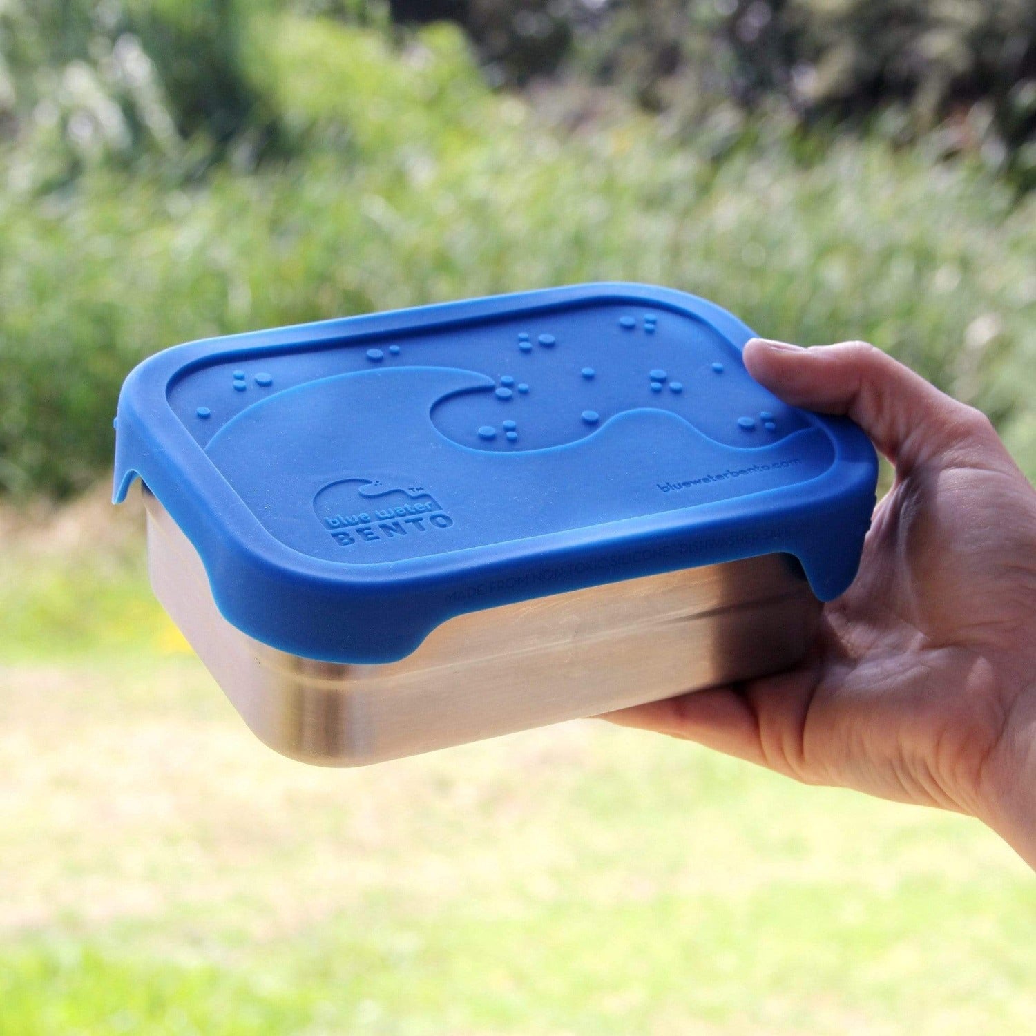 ECOlunchbox Blue Water Bento 3-in-1 Splash Box, Leakproof, Stainless ECOlunchbox Blue Water Bento 3-in-1 Splash Box, Leakproof, Stainless