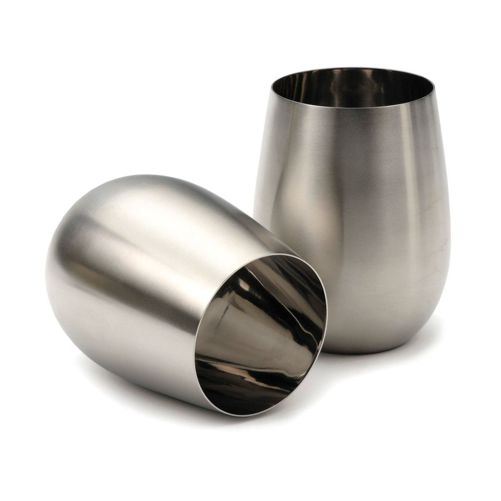 Stainless Steel Stemless Wine Glasses - The Stainless Sipper