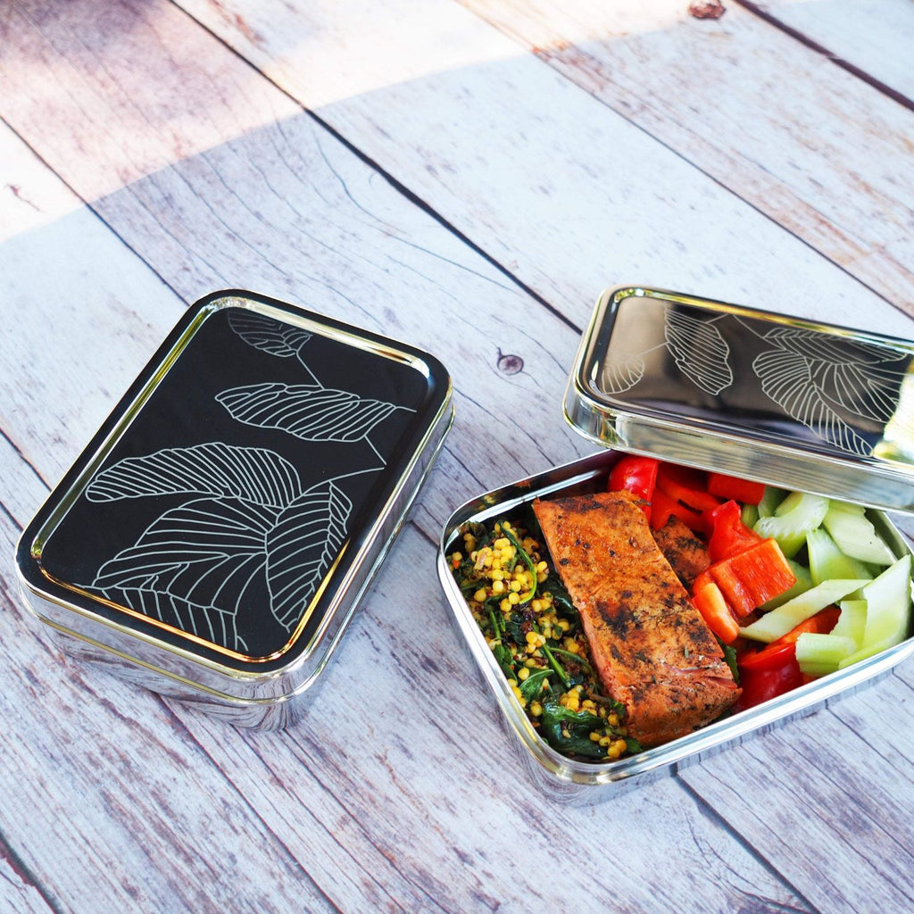 ECOlunchbox Lunch Boxes Solo Rectangle (Leaves)