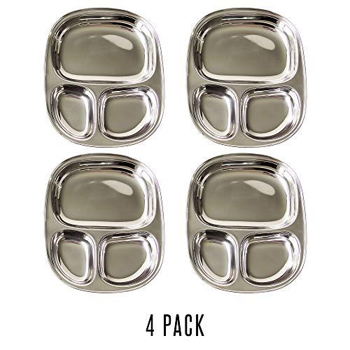 ECOlunchbox Kids Tray Divided Stainless Steel