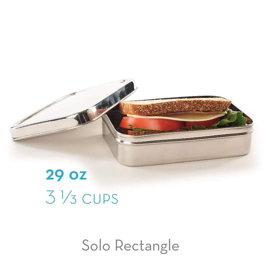 Stackablerectangle Lunchboxes ECOlunchbox Solo Rectangle | Rectangular Steel Lunch Box